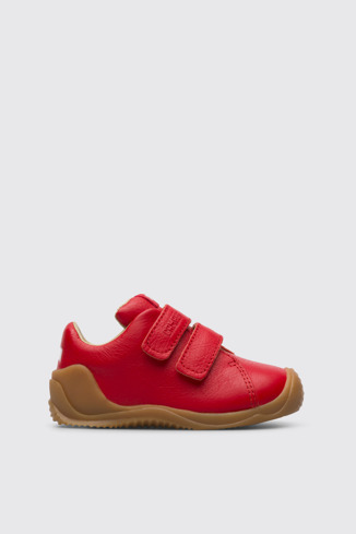 Side view of Dadda Red sneaker for kids
