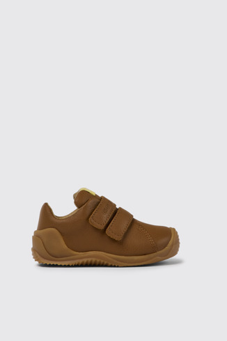 Dadda Sneakers cafés de piel para niños