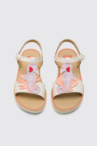 Overhead view of Twins Multicoloured sandal with for girls