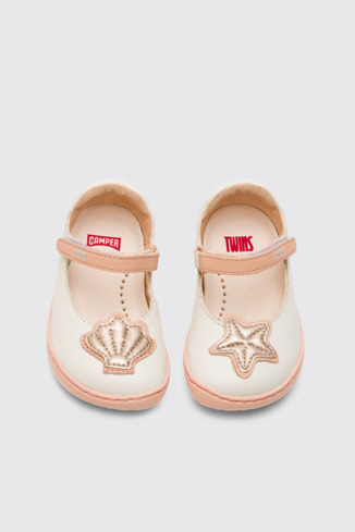 Alternative image of K800445-001 - Twins - White TWINS sandal for girls.