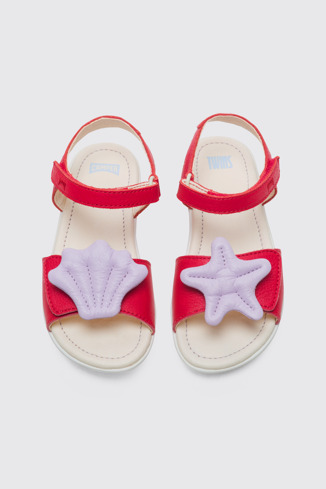 Alternative image of K800448-001 - Twins - Red TWINS sandal for girls.