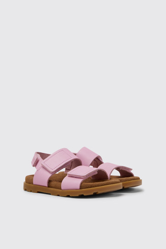 Brutus Sandal Sandalias rosas de piel para niña