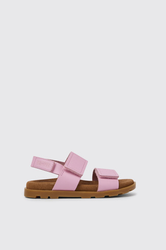 Brutus Sandal Sandalias rosas de piel para niña
