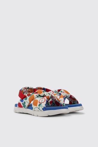 Front view of Oruga Multicolored sandals for kids