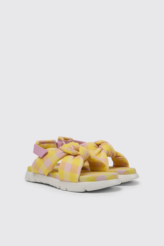 Front view of Oruga Multicolored sandals for kids