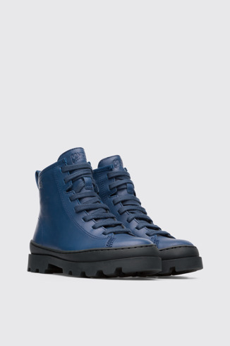 Alternative image of K900179-008 - Brutus - Blue lace up ankle boot for boys