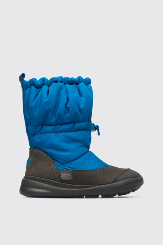 Side view of Ergo Blue mid boot for boys