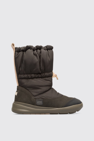 Side view of Ergo Grey mid boot for girls