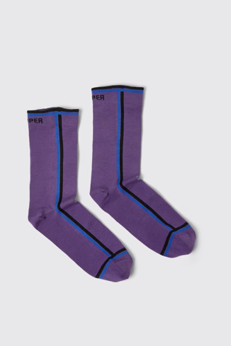 Side view of Socks Violet socks with PYRATEX®