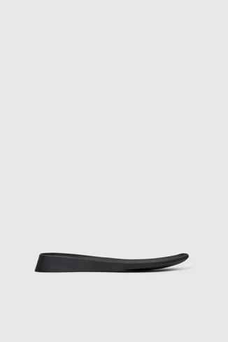 Side view of ROKU Footbeds Black footbeds (x2) for your right and left shoes.