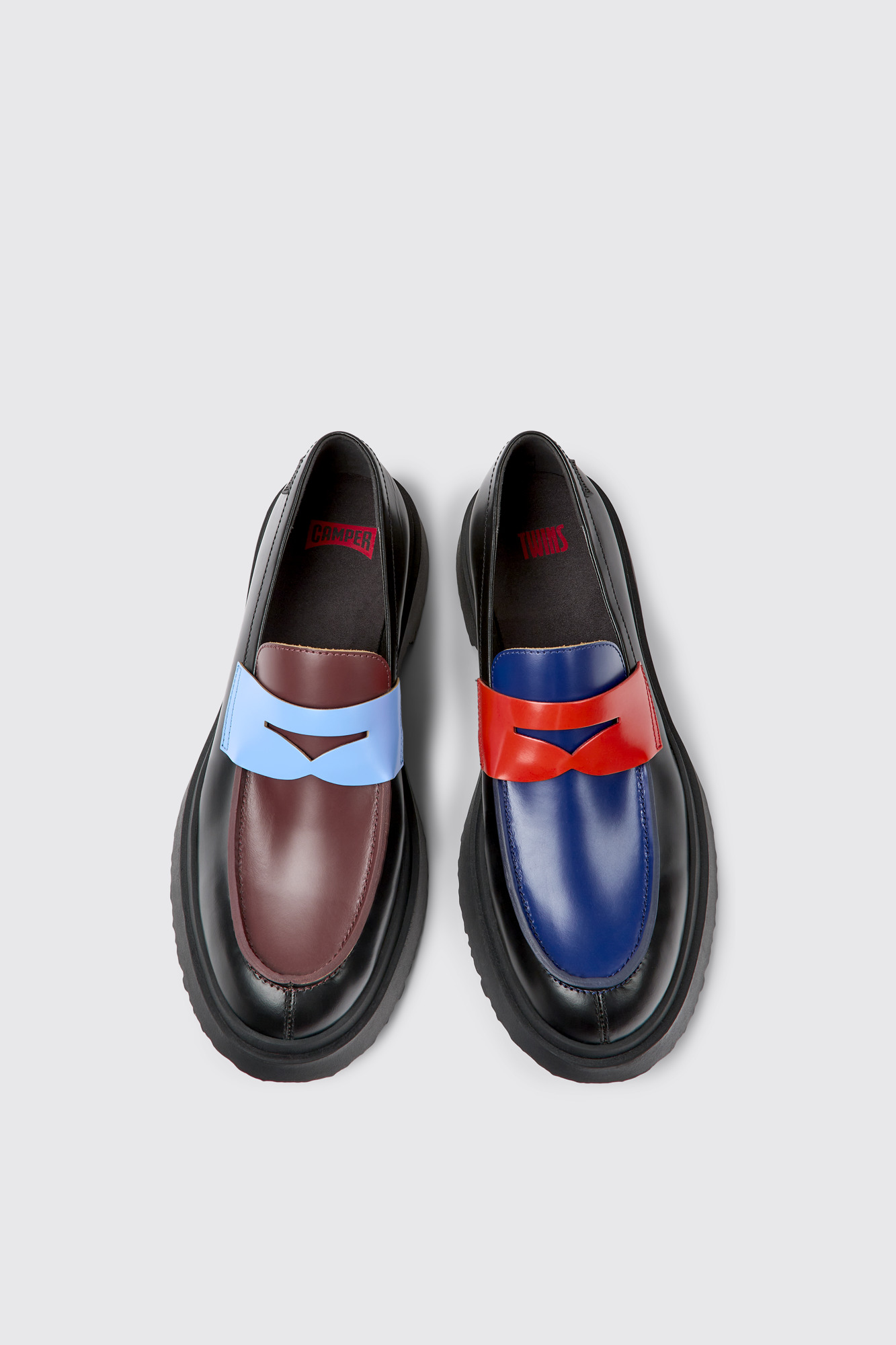 camper twins ローファー Twins Multicolor Formal Shoes for Men - Spring/Summer