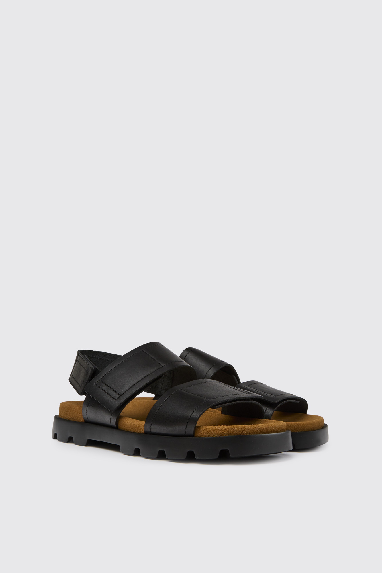 【ほぼ未使用✨】Camper BRUTUS SANDAL レザー　黒　24cm Brutus Black Sandals for Men - Spring/Summer collection