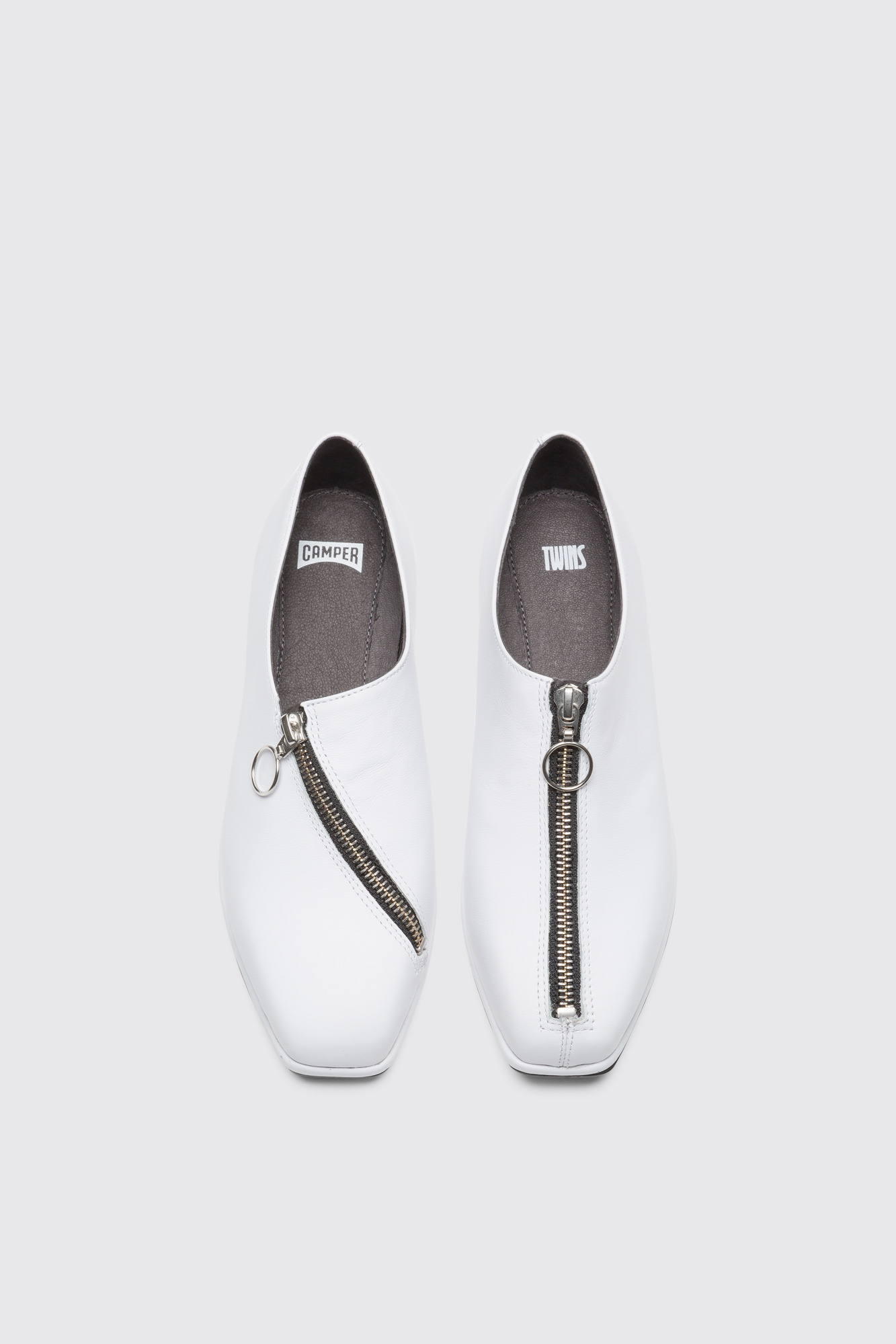 All white 2024 flat shoes