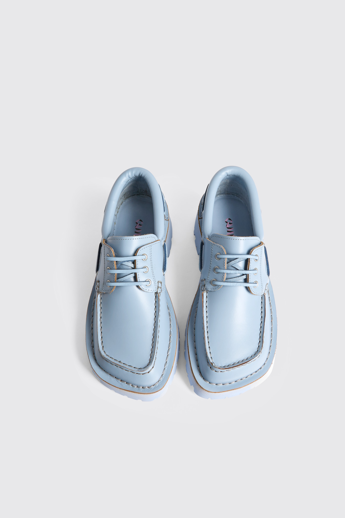 Camperlab Eki Lace- up Shoes Blue｜Eki Blue Formal Shoes for Women