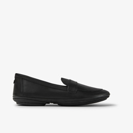 Girls Ladies Dolly Shoes Black PU//Patent Slip On School Work Footwear UK 13-8