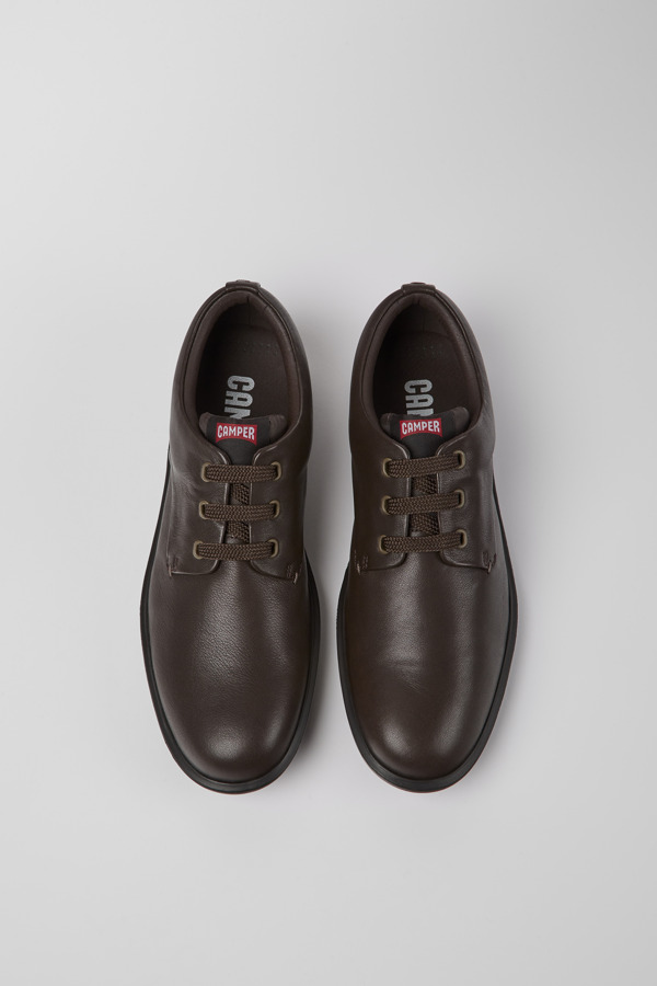 CAMPER Atom Work - Chaussures Habillées Pour Homme - Marron, Taille 45, Cuir Lisse