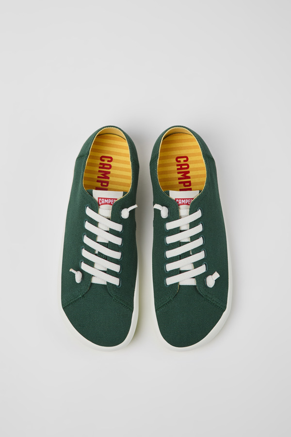 CAMPER Peu Rambla - Sneakers For Men - Green, Size 42, Cotton Fabric