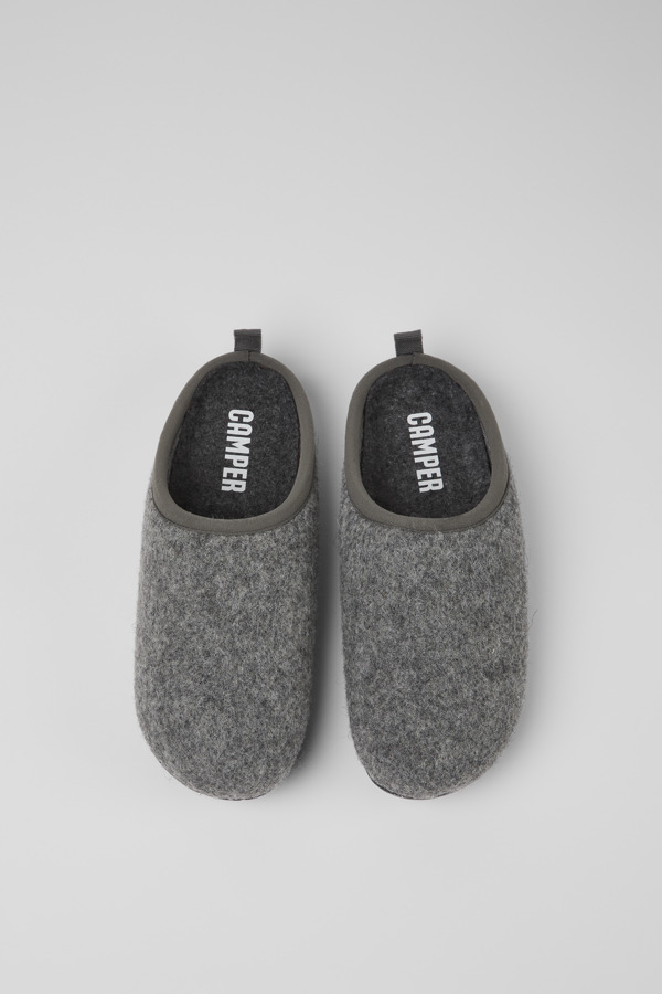 CAMPER Wabi - Slippers For Women - Grey, Size 6, Cotton Fabric