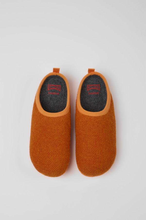 CAMPER Wabi - Slippers For Women - Orange, Size 37, Cotton Fabric