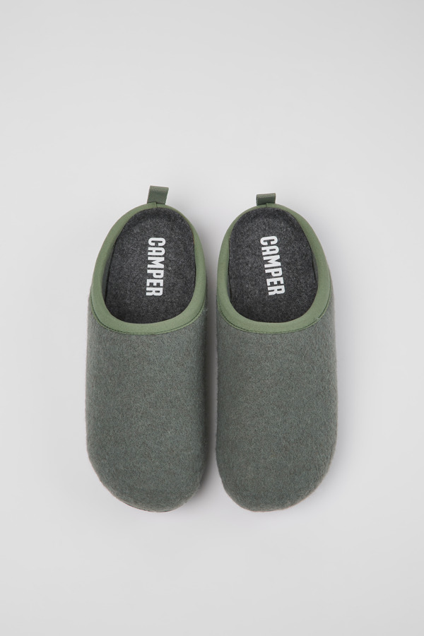 CAMPER Wabi - Slippers For Women - Green, Size 2, Cotton Fabric
