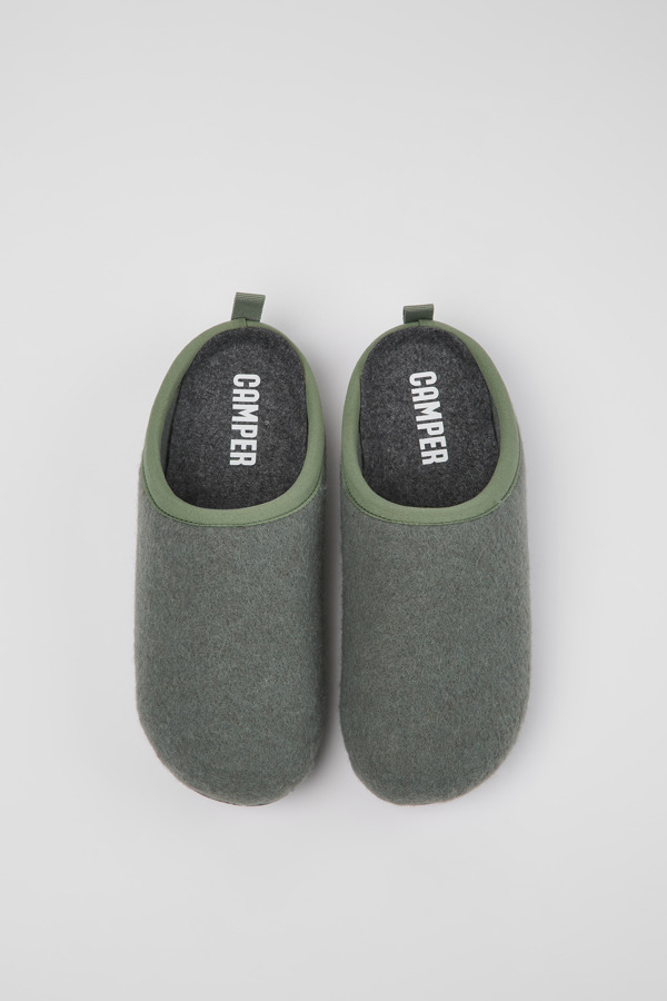 CAMPER Wabi - Slippers For Women - Green, Size 5, Cotton Fabric