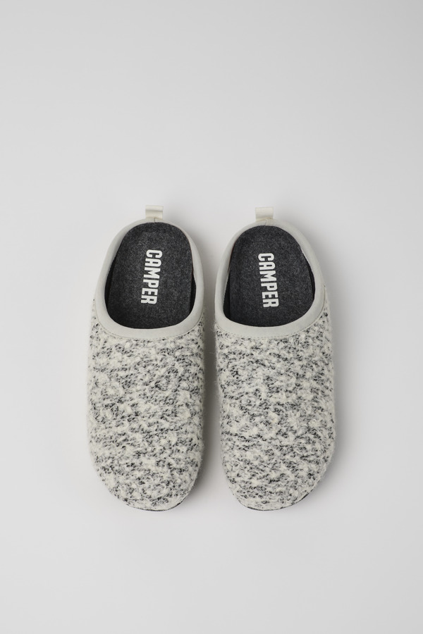 CAMPER Wabi - Slippers For Women - White,Black, Size 38, Cotton Fabric