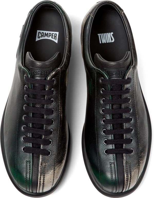  CAMPER Twins - Casual παπούτσια Για Γυναικεία - Μαύρο,Γκρι,Πράσινο, Μέγεθος 37, Smooth leather - 5