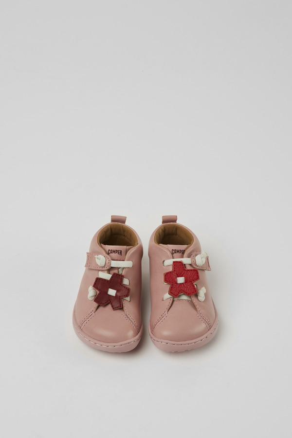 CAMPER Twins - Velcro For First Walkers - Pink, Size 24, Smooth Leather