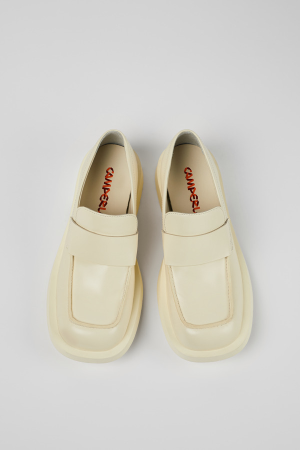 CAMPERLAB MIL 1978 - Unisex Mocasines - Blanco, Talla 41, Piel Lisa