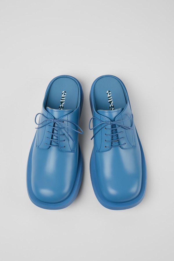 CAMPERLAB MIL 1978 - Unisex Zapatos De Vestir - Azul, Talla 43, Piel Lisa