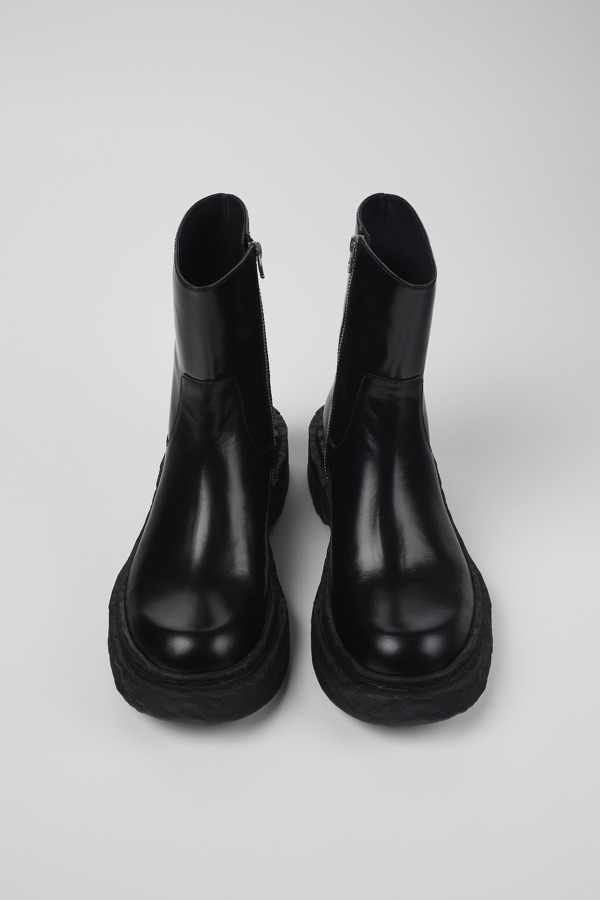 CAMPERLAB Vamonos - Unisex Ankle Boots - Black, Size 38, Smooth Leather