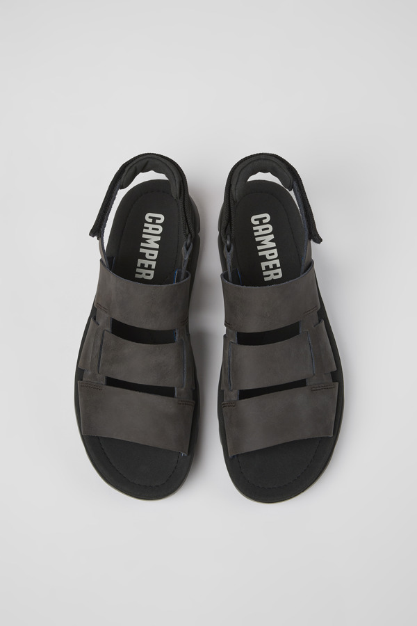 CAMPER Oruga - Sandalen Für Herren - Braun, Größe 43, Glattleder/Textile