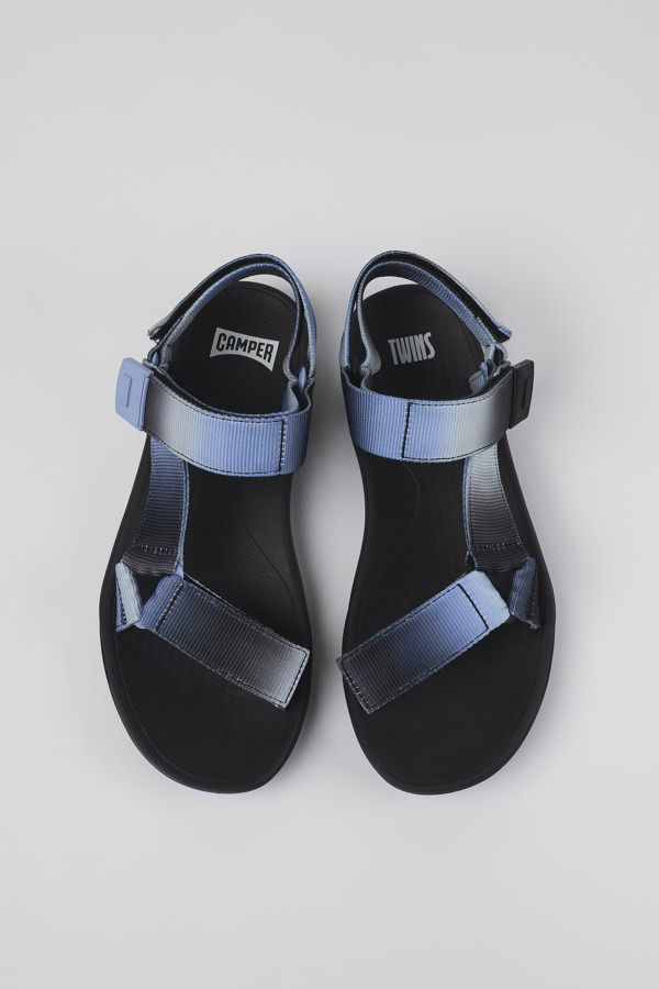 CAMPER Twins - Sandalen Für Herren - Blau,Grau,Schwarz, Größe 46, Textile