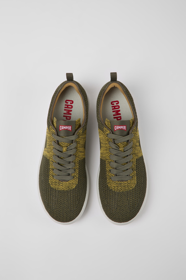 CAMPER Pelotas XLite - Sneakers For Men - Green, Size 42, Cotton Fabric