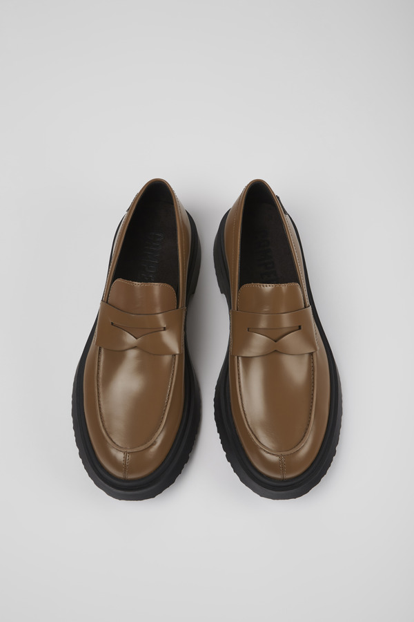 CAMPER Walden - Loafers For Men - Brown, Size 44, Smooth Leather