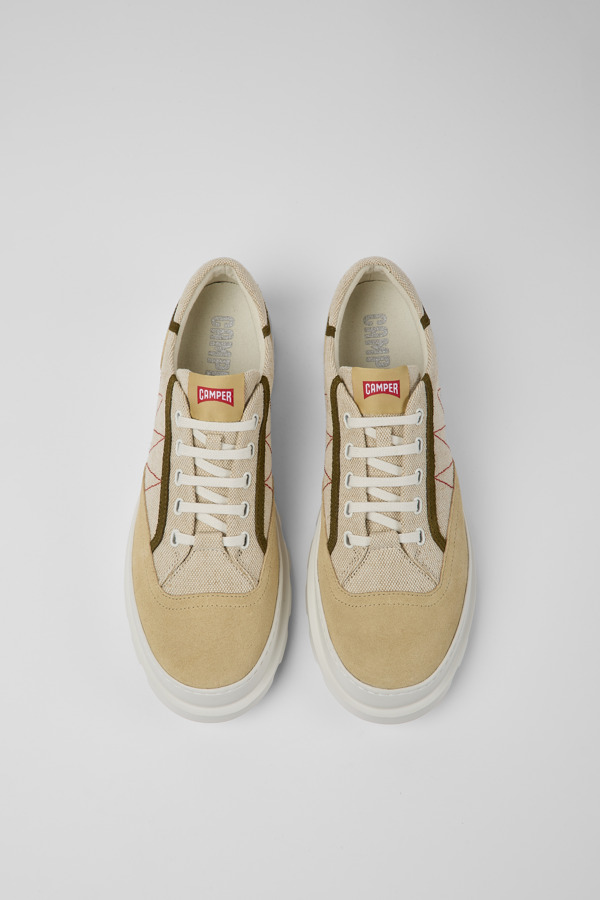 CAMPER Brutus - Casual For Men - Beige, Size 43, Cotton Fabric