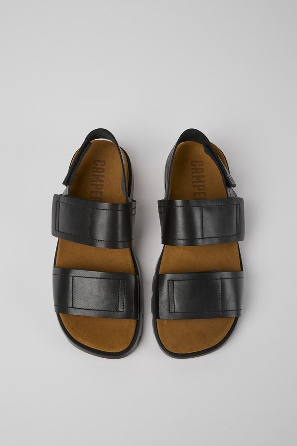 CAMPER Brutus Sandal - Πέδιλα Για Ανδρικα - Μαύρο, Μέγεθος 41, Smooth Leather