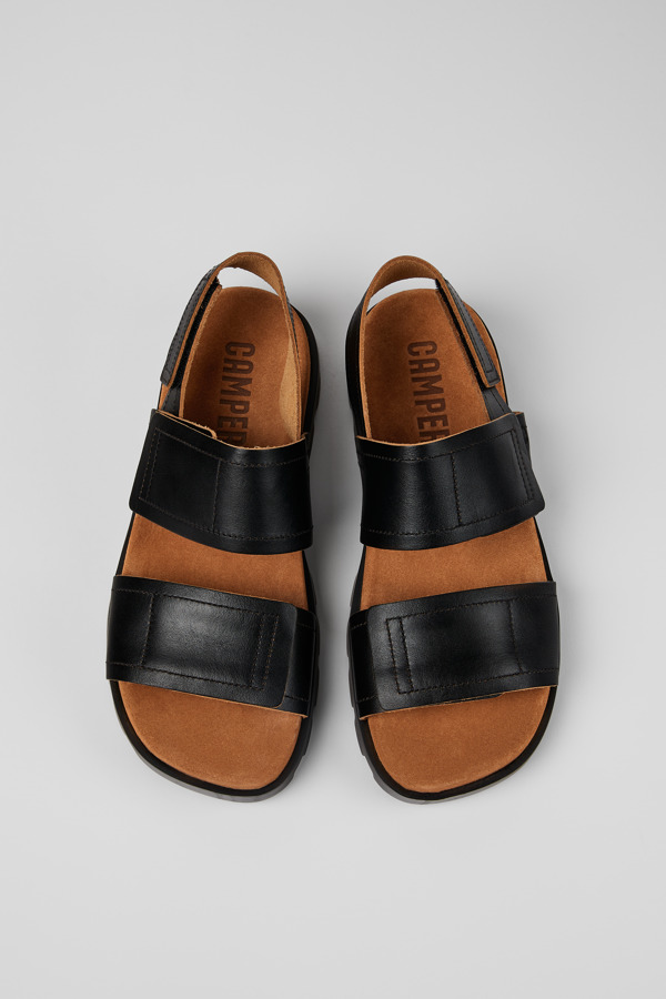 CAMPER Brutus Sandal - Sandalen Voor Heren - Zwart, Maat 44, Smooth Leather