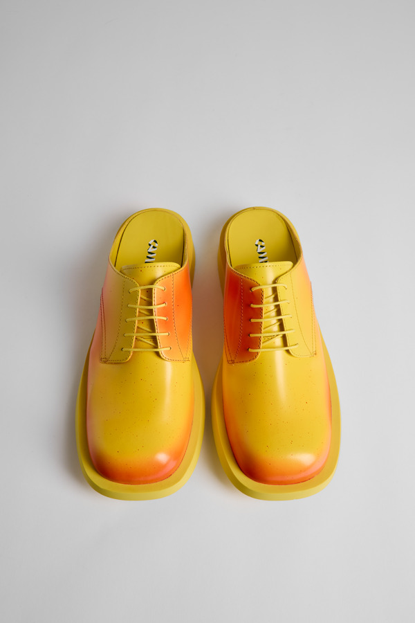 CAMPERLAB MIL 1978 - Elegante Schuhe Für Herren - Gelb,Rot, Größe 40, Glattleder