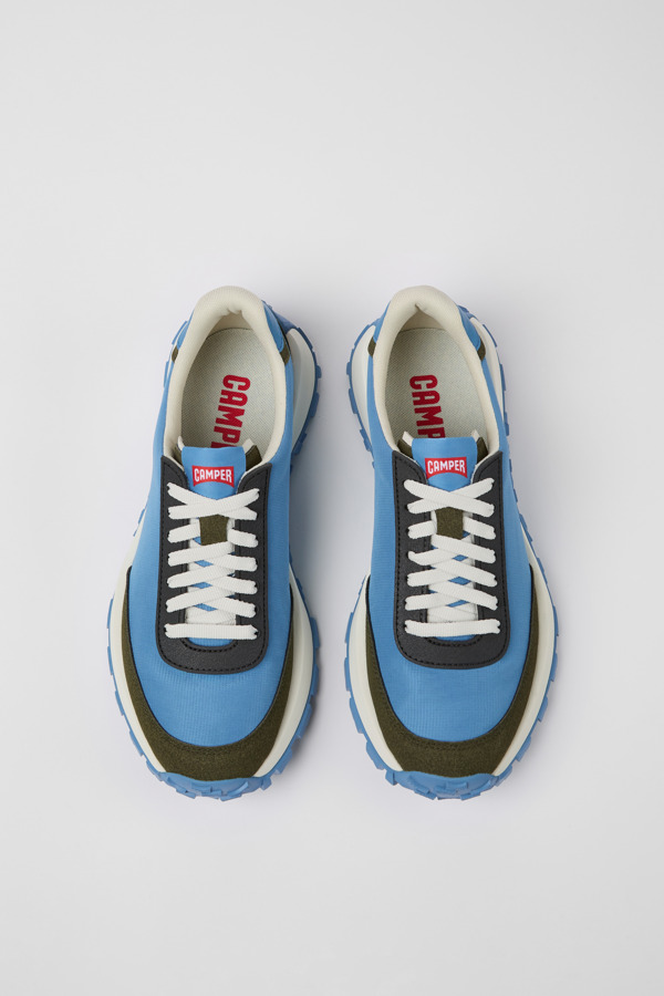 CAMPER Drift Trail - Sneakers Para Hombre - Azul, Talla 46, Textil/Piel Vuelta