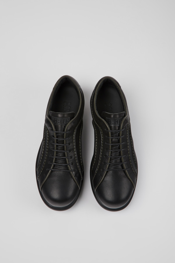 CAMPER Pelotas - Lace-up For Men - Black, Size 42, Smooth Leather