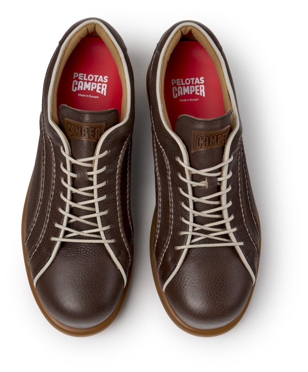  CAMPER Pelotas - Casual παπούτσια Για Ανδρικα - Καφέ, Μέγεθος 42, Smooth leather - 5