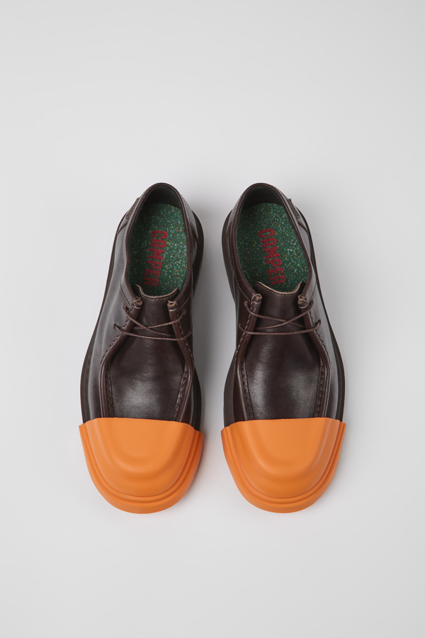 CAMPER Junction - Formal Shoes For Men - Brown, Size 44, Smooth Leather