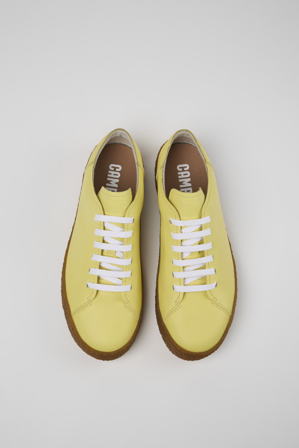 CAMPER Peu Terreno - Sneakers For Men - Yellow, Size 46, Smooth Leather