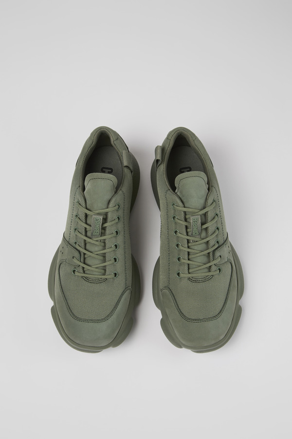 CAMPER Karst - Sneaker Per Uomo - Verde, Taglia 42, Tessuto In Cotone