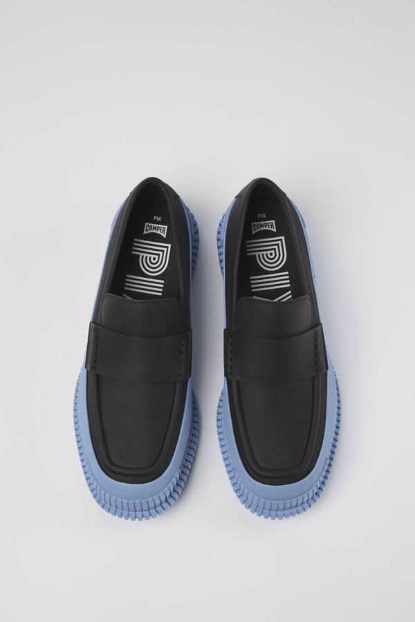CAMPER Pix - Elegante Schuhe Für Herren - Schwarz,Blau, Größe 45, Glattleder