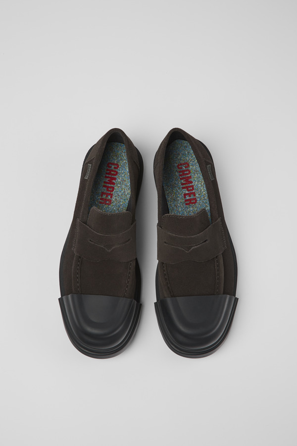 CAMPER Junction - Loafers For Men - Grey, Size 10.5, Suede