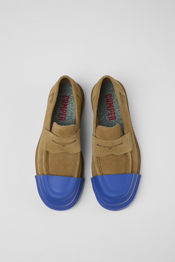 CAMPER Junction - Loafers For Men - Brown, Size 45, Suede