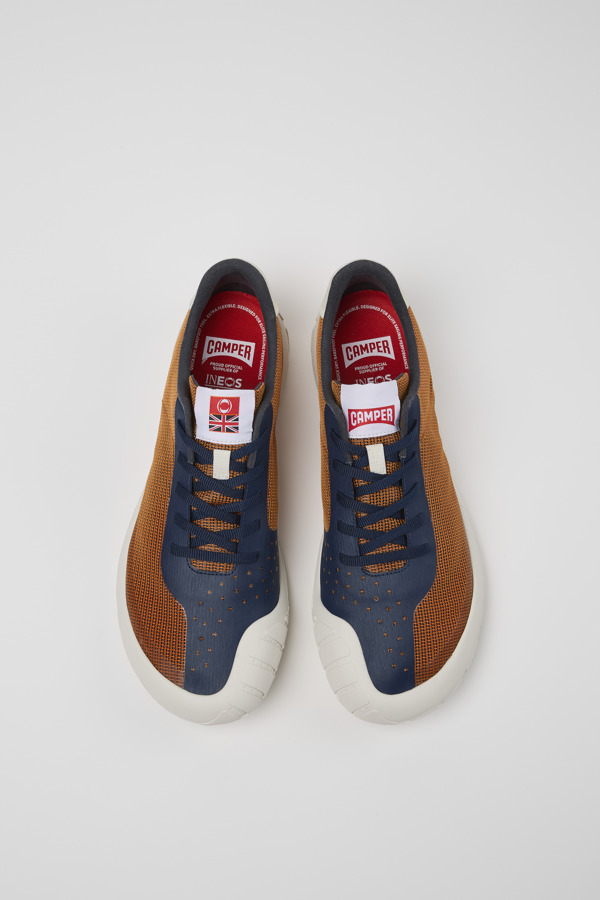 CAMPER Camper X INEOS Britannia - Sneakers Για Ανδρικα - Πορτοκαλί,Μπλε,Λευκό, Μέγεθος 41, Cotton Fabric