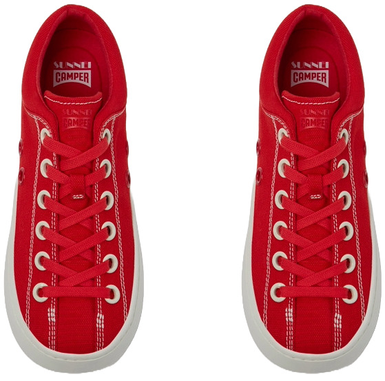 CAMPER Camper X SUNNEI - Sneakers Voor Heren - Rood, Maat 42, Cotton Fabric